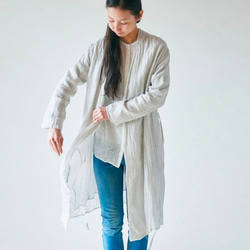 【送料無料】enrica cottonsilk blouse natural 6枚目の画像