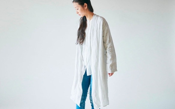 【送料無料】enrica cottonsilk blouse natural 7枚目の画像