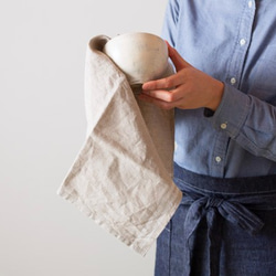 日本工匠編織的亞麻廚房布（多種顏色可選）&lt;尺寸可訂製&gt; 第1張的照片