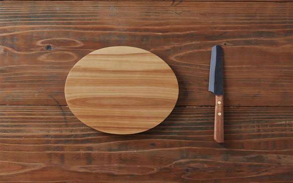 Tararu菜刀+樺木切割板橢圓形 第2張的照片