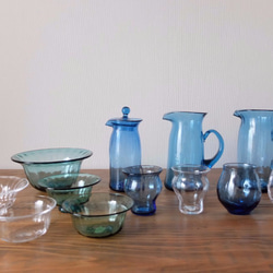吹きガラスの小鉢（グリーン） 6枚目の画像