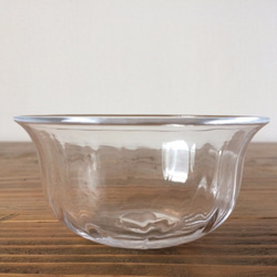 吹きガラスの小鉢（クリア） 2枚目の画像