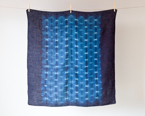 ☆本麻 古布 リメイク 創作 腹合わせ帯 昼夜帯 暈し染め ☆本麻 古布