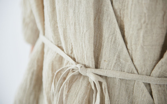 【送料無料】enrica linen coat / natural 6枚目の画像