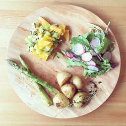 【訂製款】木質車削盤，軟木塞，21厘米 第10張的照片