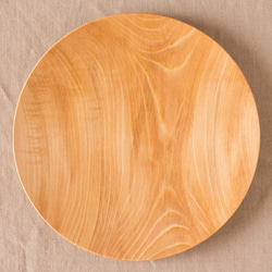 【補貨】&lt;木紋可選&gt;輪轉木盤，七葉樹，24cm 第1張的照片