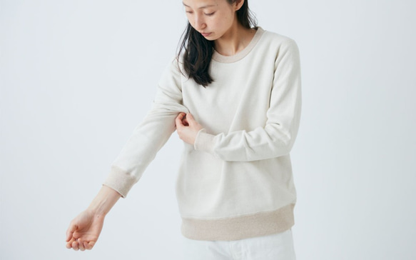 [所有尺寸均有貨] yohaku 棕色棉質運動衫 | Kinari | 男女皆宜 4 種尺寸 第4張的照片