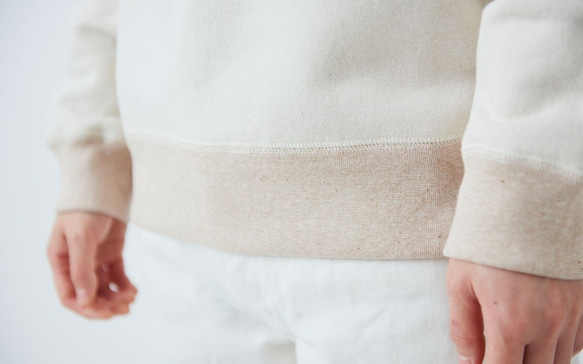 [所有尺寸均有貨] yohaku 棕色棉質運動衫 | Kinari | 男女皆宜 4 種尺寸 第6張的照片