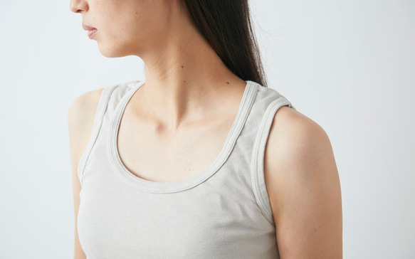 [補貨] yohaku 5針背心 | 淺灰色 | 女款均碼 第2張的照片