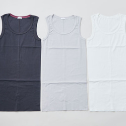 [補貨] yohaku 5針背心 | 淺灰色 | 女款均碼 第5張的照片