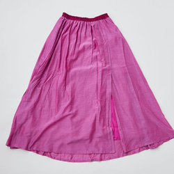 【送料無料】enrica cottonsilk skirt gardeniagreen / botanical dye 9枚目の画像