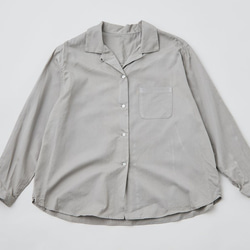 [SALE] enrica×Kagure×PINT棉質襯衫（EarthGray） 第1張的照片