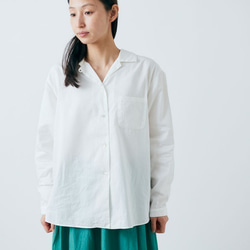 [SALE] enrica×Kagure×PINT棉質襯衫（EarthGray） 第2張的照片