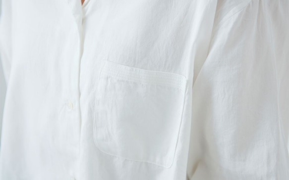 [SALE] enrica×Kagure×PINT棉質襯衫（EarthGray） 第6張的照片