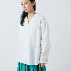 【SALE】enrica×かぐれ×PINT　コットンシャツ（EarthGray） 8枚目の画像