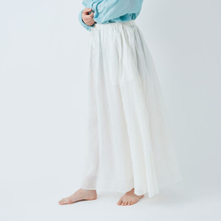 【送料無料】enrica cottonsilk skirt natural / size 38 1枚目の画像