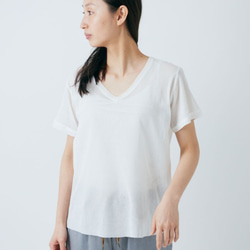 【sale 43% off】enrica cotton cutsew grey / size 36 2枚目の画像