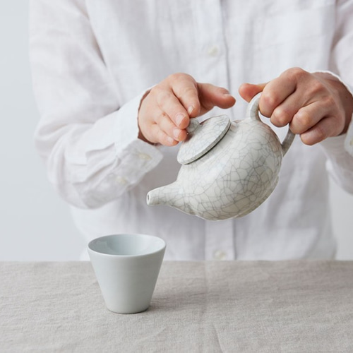 内側白磁 時代煎茶鉢と煎茶用湯呑 0507Q20r （Amazon｜白磁 煎茶