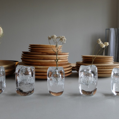 再入荷】ガラスのフラワーベース 一輪挿し 一輪挿し・花瓶・花器