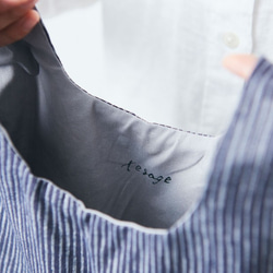 [補貨]日本布料手袋|久留米Kasuri | NEP普通灰x深藍色 第10張的照片