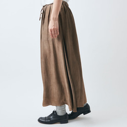 【送料無料】enrica silkskirt brown / botanical dye 8枚目の画像