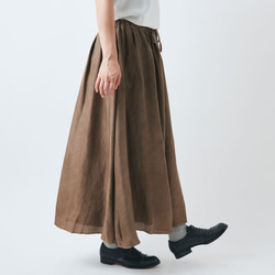 【送料無料】enrica silkskirt brown / botanical dye 9枚目の画像