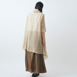 【送料無料】enrica mohair&silk gown / kahki (botanical dye) 10枚目の画像