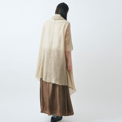 【送料無料】enrica mohair&silk gown / beige (botanical dye) 10枚目の画像