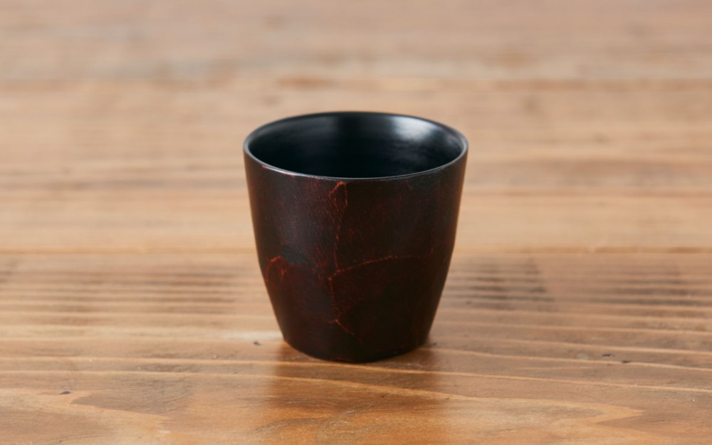 【再入荷】漆塗りのハツリカップ（ミズメザクラ）