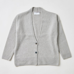 enrica cashmere&wool cardigan / mocha 1枚目の画像