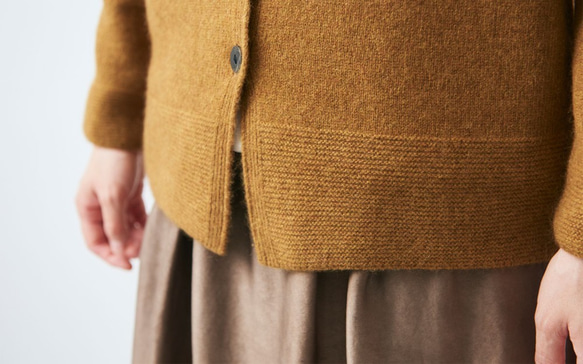 enrica cashmere&wool cardigan / mocha 6枚目の画像