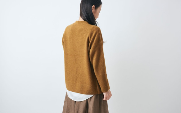 enrica cashmere&wool cardigan / mocha 8枚目の画像