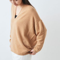 【送料無料】enrica cashmere knit / camel 4枚目の画像
