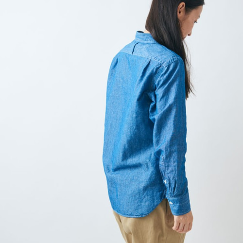 最新デザインの HANDROOM PINT シャツ ダンガリーシャツ コットンリネン WOMEN'S トップス