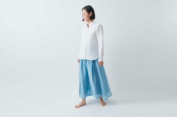 【SALE】enrica cottonsilk skirt TERACOTTA / botanical dye 8枚目の画像