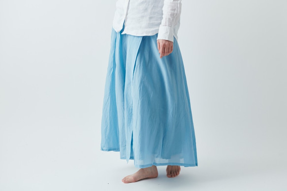【SALE】enrica cottonsilk skirt TERACOTTA / botanical dye 9枚目の画像