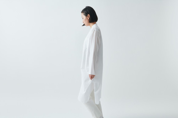 [限量庫存] HANDROOM WOMEN&#39;S Kurta 襯衫（白色） 第3張的照片