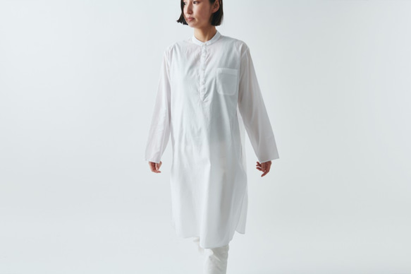 [限量庫存] HANDROOM WOMEN&#39;S Kurta 襯衫（白色） 第4張的照片