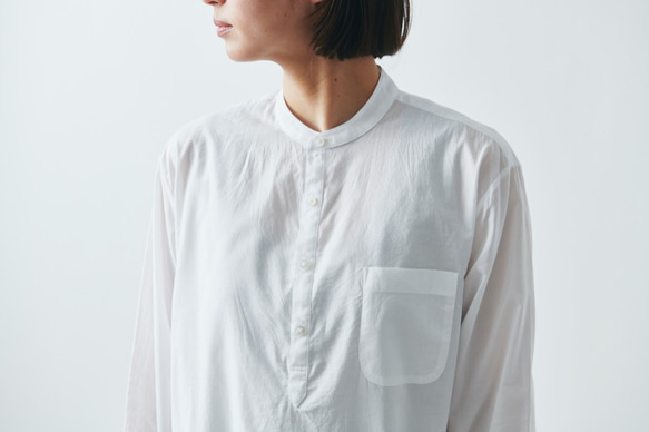 [限量庫存] HANDROOM WOMEN&#39;S Kurta 襯衫（白色） 第9張的照片