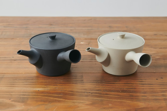 【再入荷】大きな急須　黒練　焼締め ばんこやき せっき