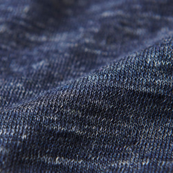 亞麻針織女式/ S長袖套頭衫（藏青色） 第2張的照片