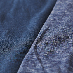 亞麻針織女式/ S長袖套頭衫（藏青色） 第4張的照片