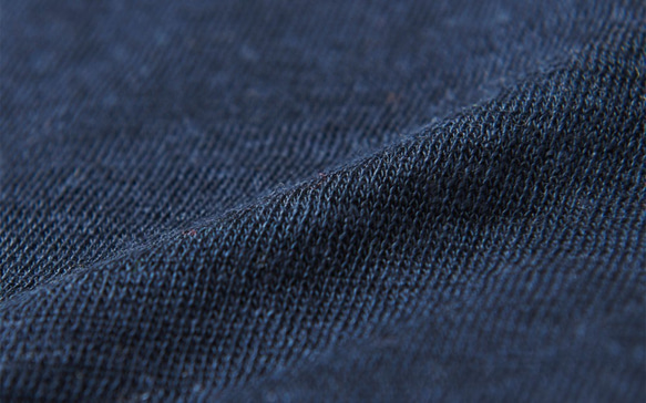 亞麻針織女裝/L 長袖套頭衫（深海軍藍） 第2張的照片