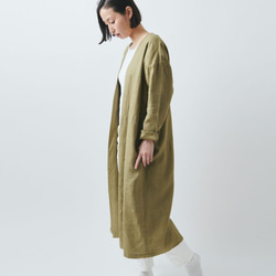 【再入荷】きるもの｜四 JKT｜リネン カーキ ［unisex freesize］ 4枚目の画像