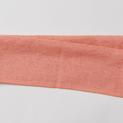 亞麻針織網巾｜橘色 第1張的照片