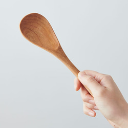 [Restock] Teak server spoon (oil and beeswax finish) 第2張的照片