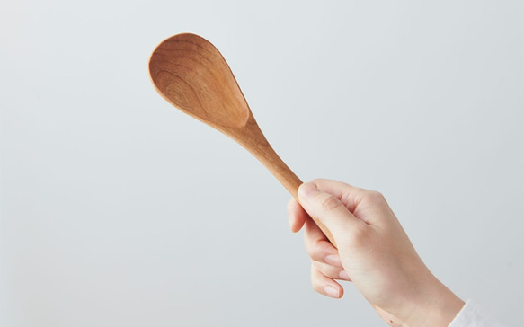 [Restock] Teak server spoon (oil and beeswax finish) 第2張的照片