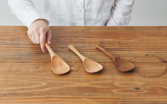 [Restock] Teak server spoon (oil and beeswax finish) 第6張的照片