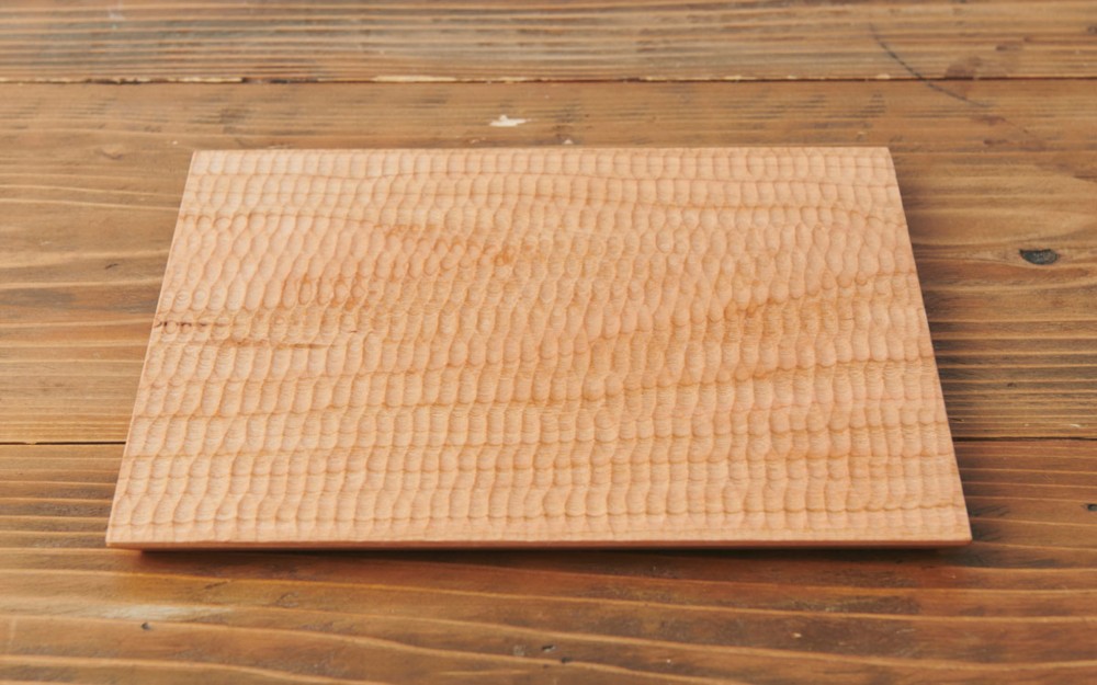 【受注製作】チェリーの大きなプレート皿 230×270mm（オイル・蜜蝋仕上げ）