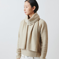 【sale】enrica cashmere&wool knit / beige 2枚目の画像